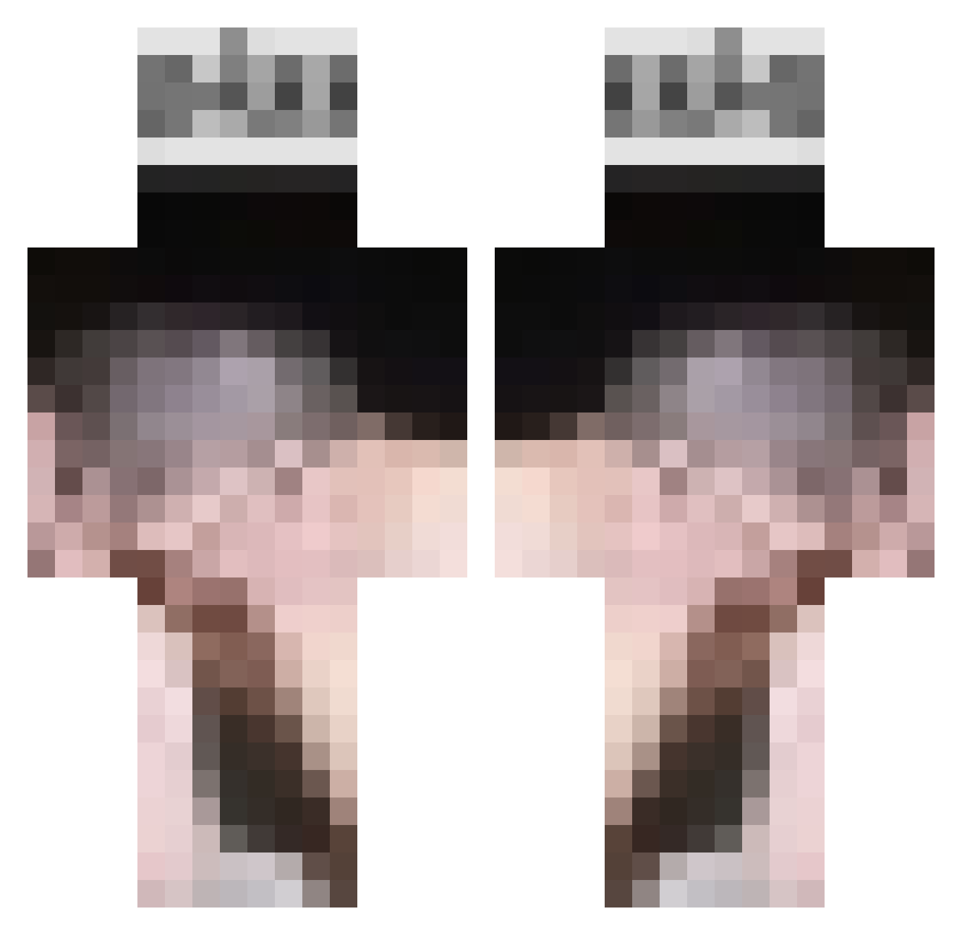 r_o_g_ Minecraft skin, front and back view