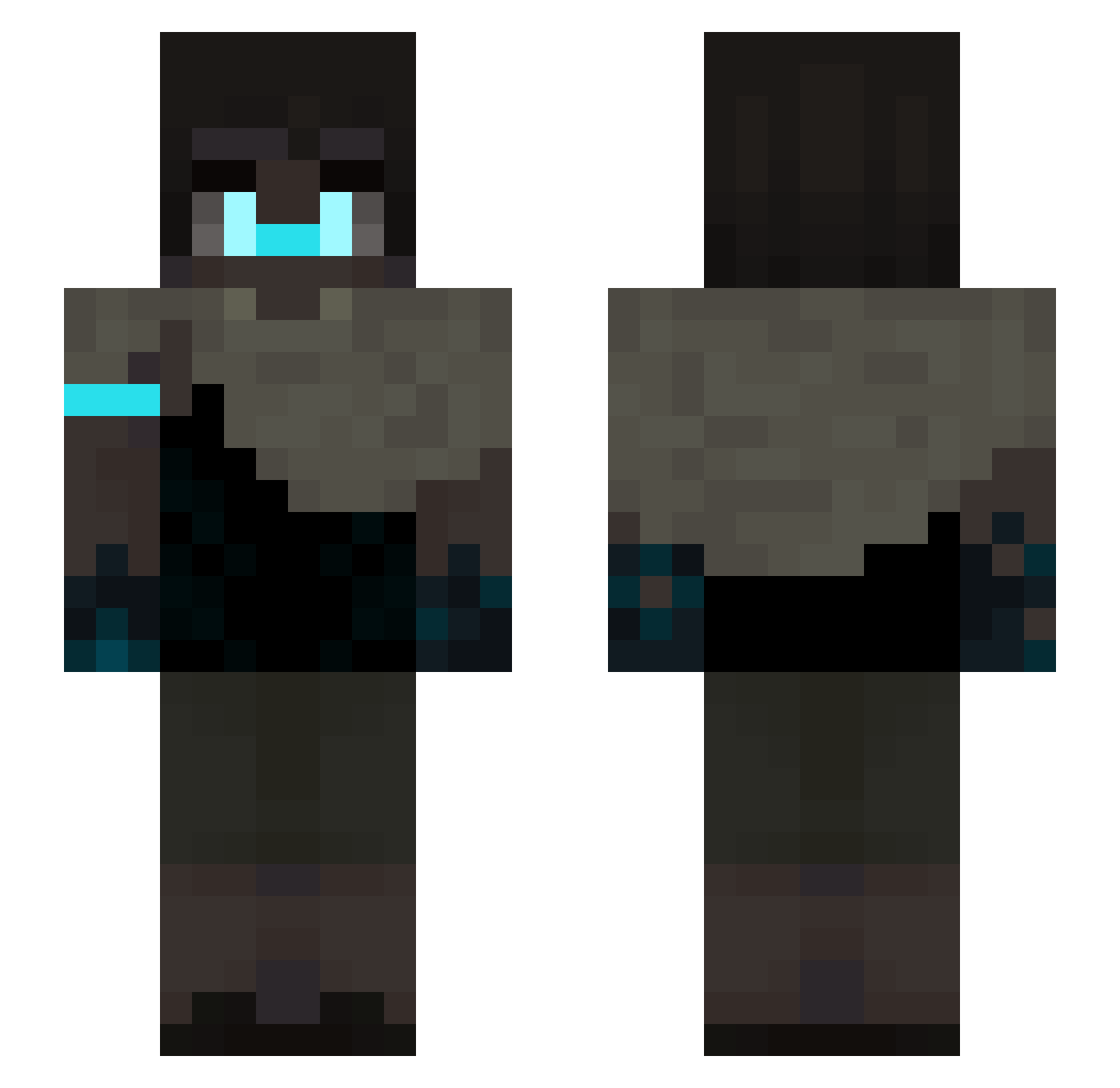 jettstar_ Minecraft skin, front and back view