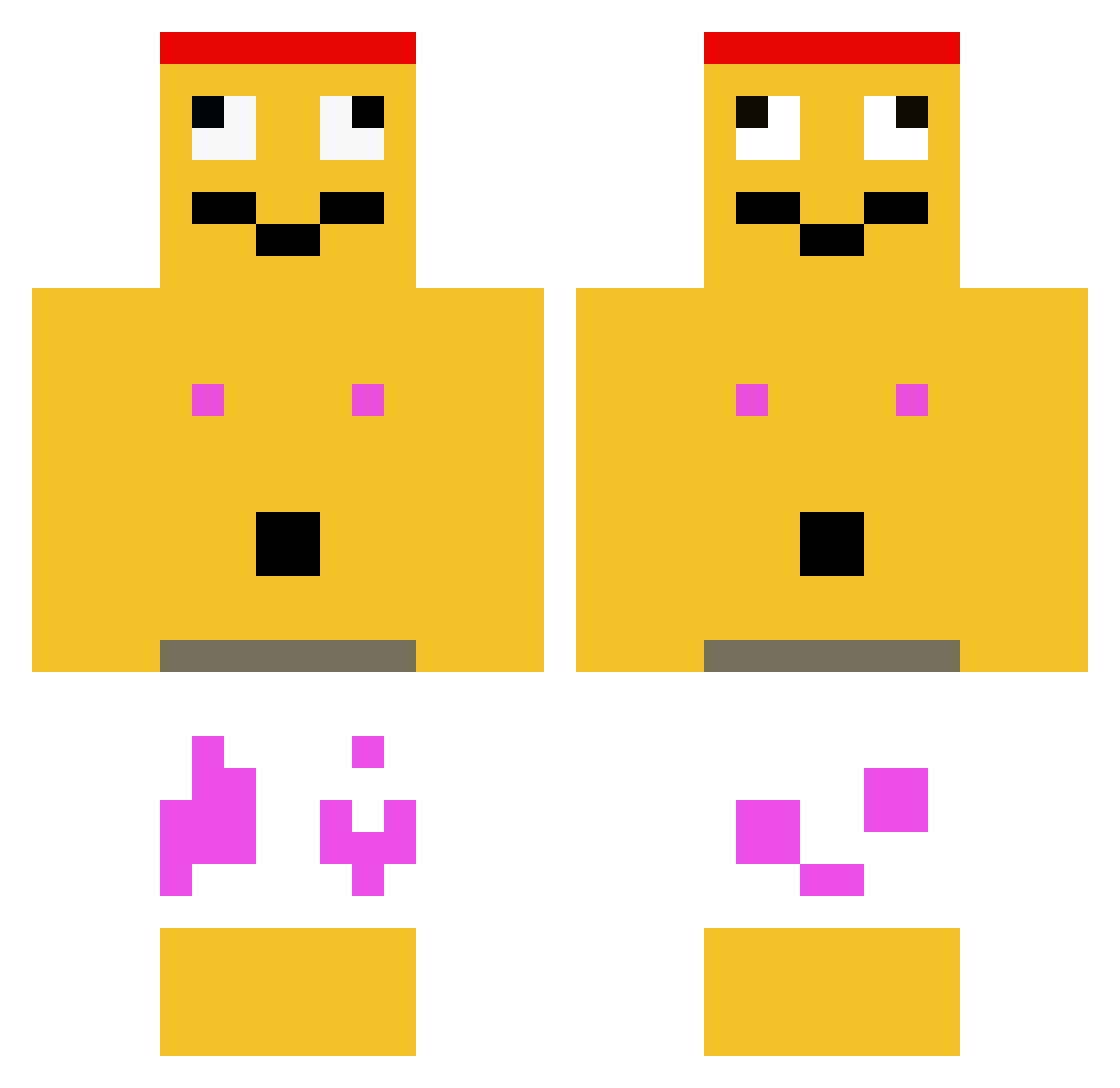 suger_dady Minecraft skin, front and back view