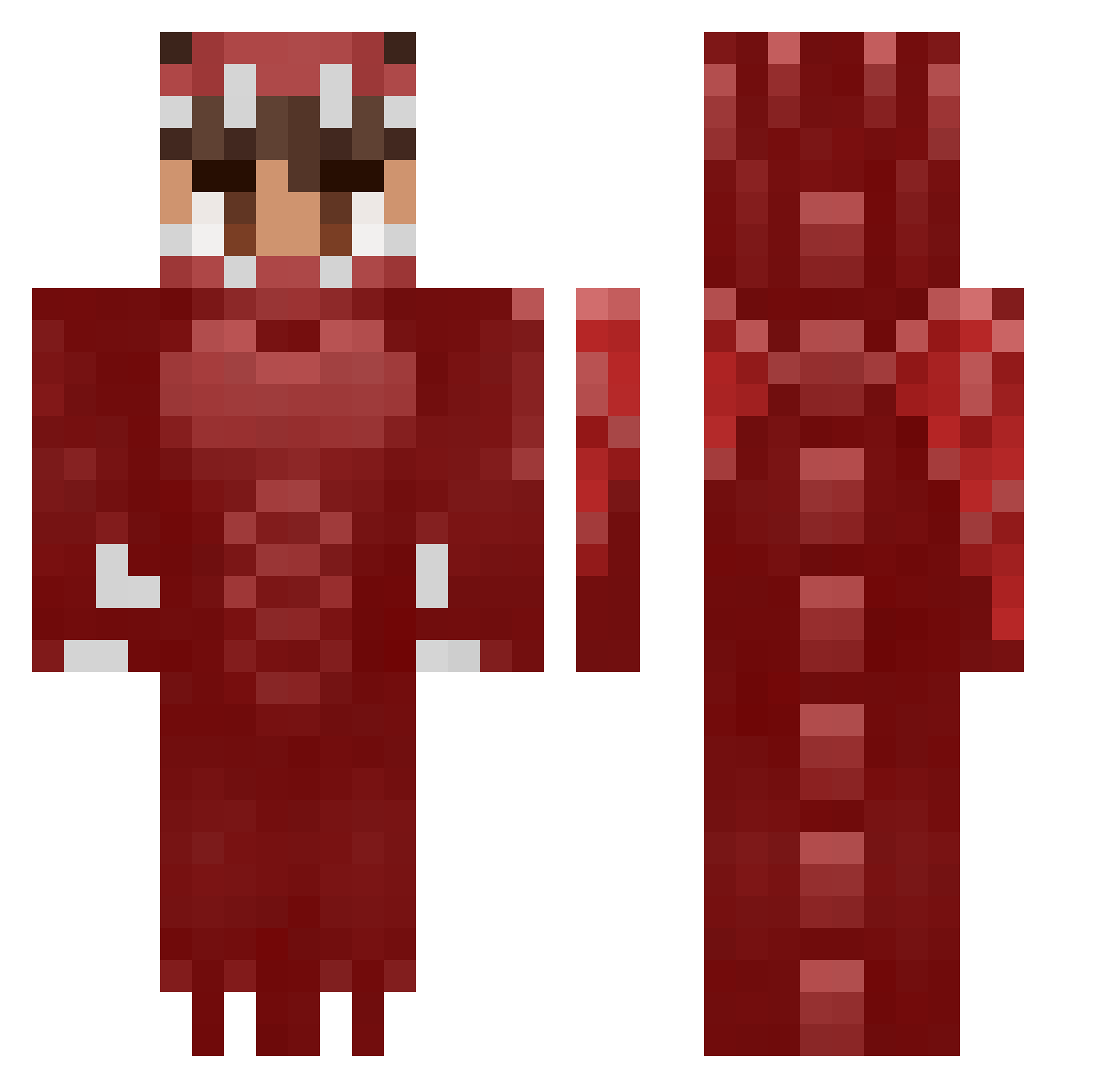 AnthonyUploaded Minecraft skin, front and back view
