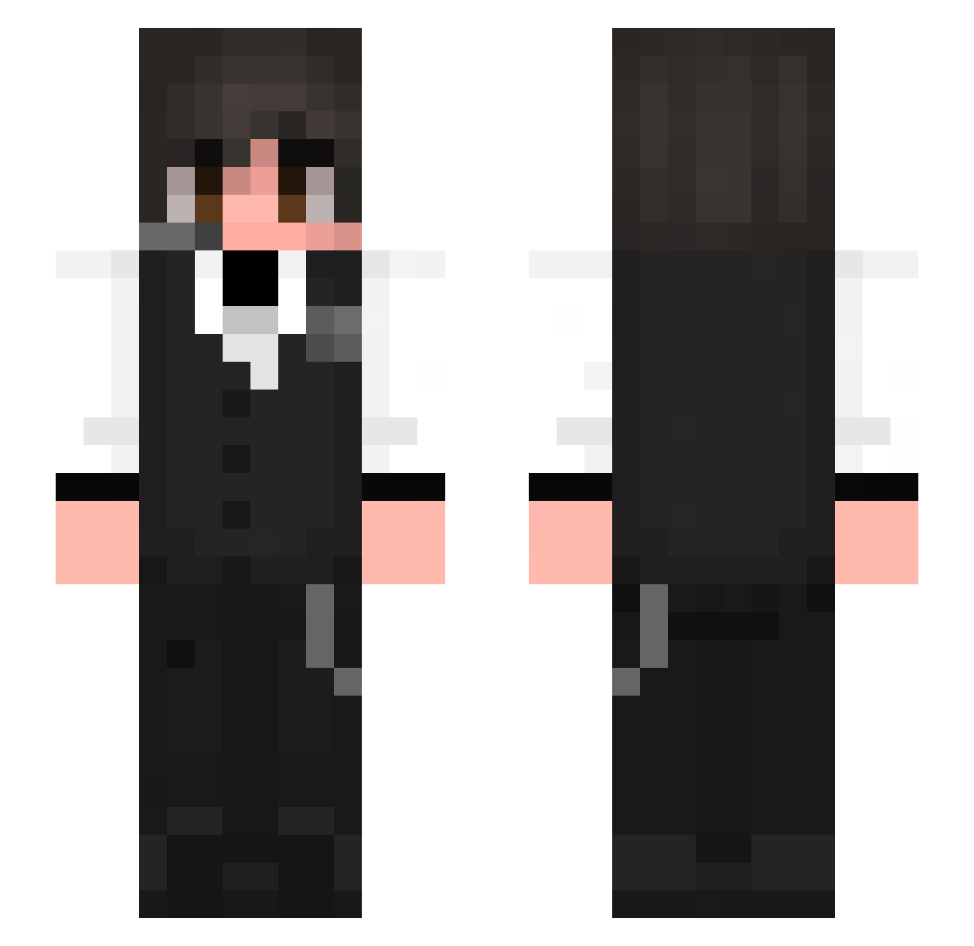 Sapnap_GHG Minecraft skin, front and back view