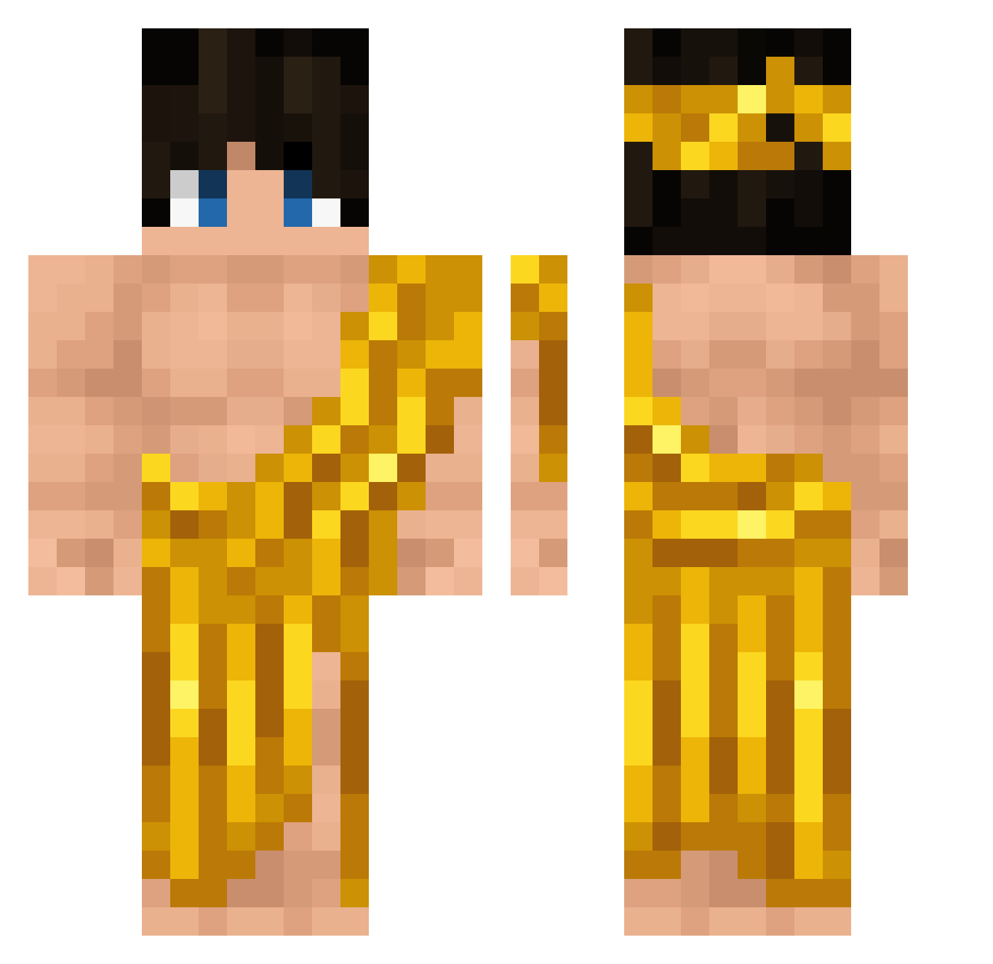 jrgeek Minecraft skin, front and back view
