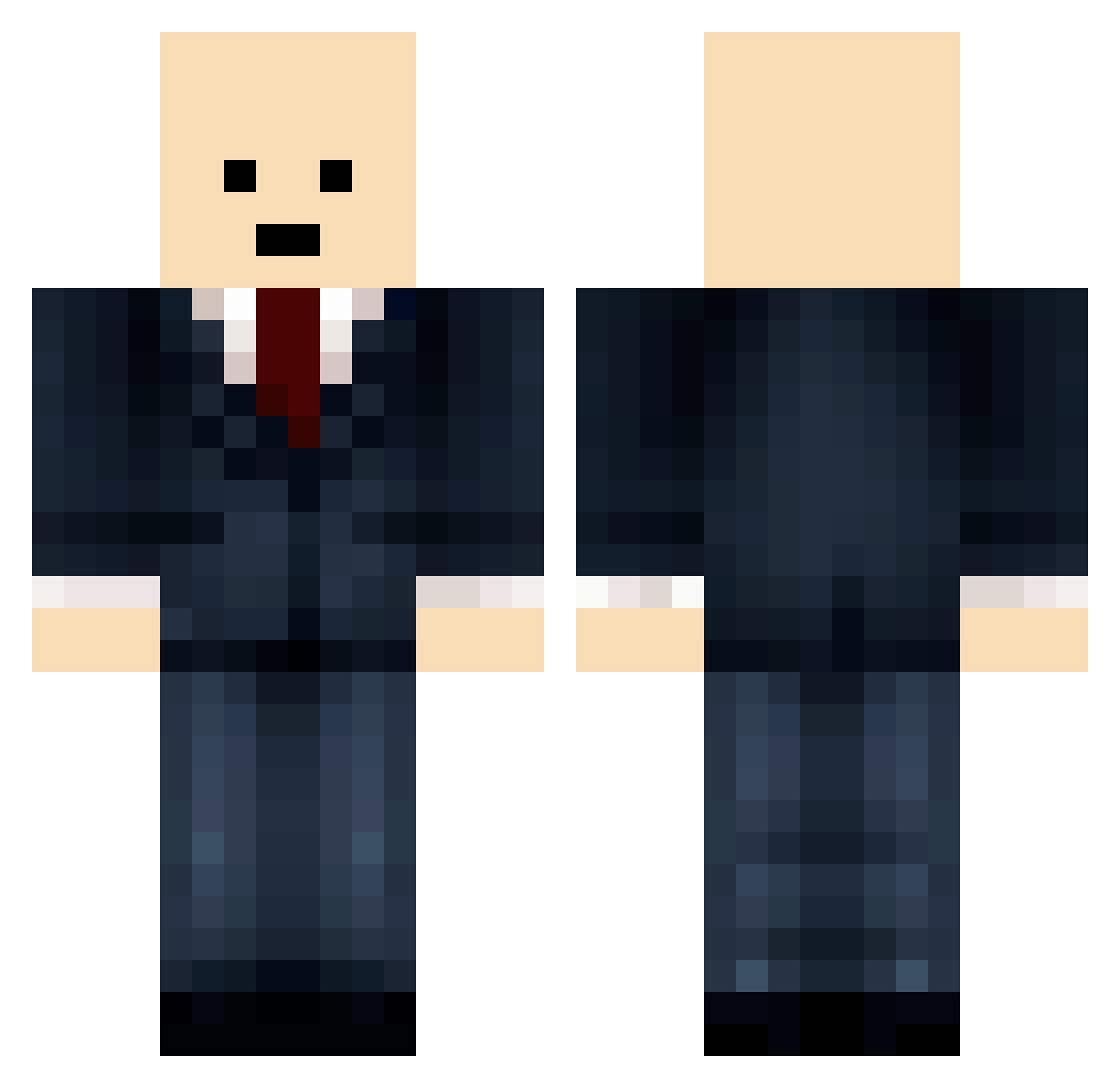 SmashingBlade Minecraft skin, front and back view