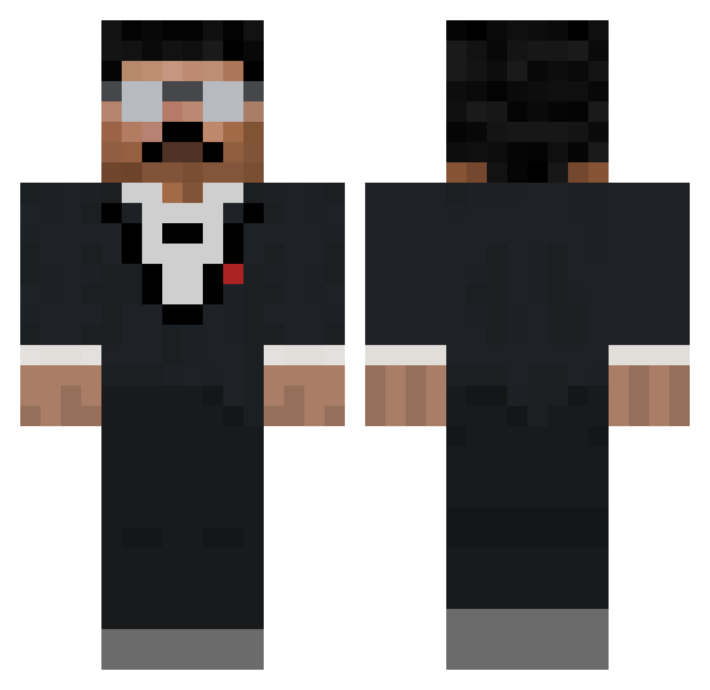 mommyhonkas1 Minecraft skin, front and back view