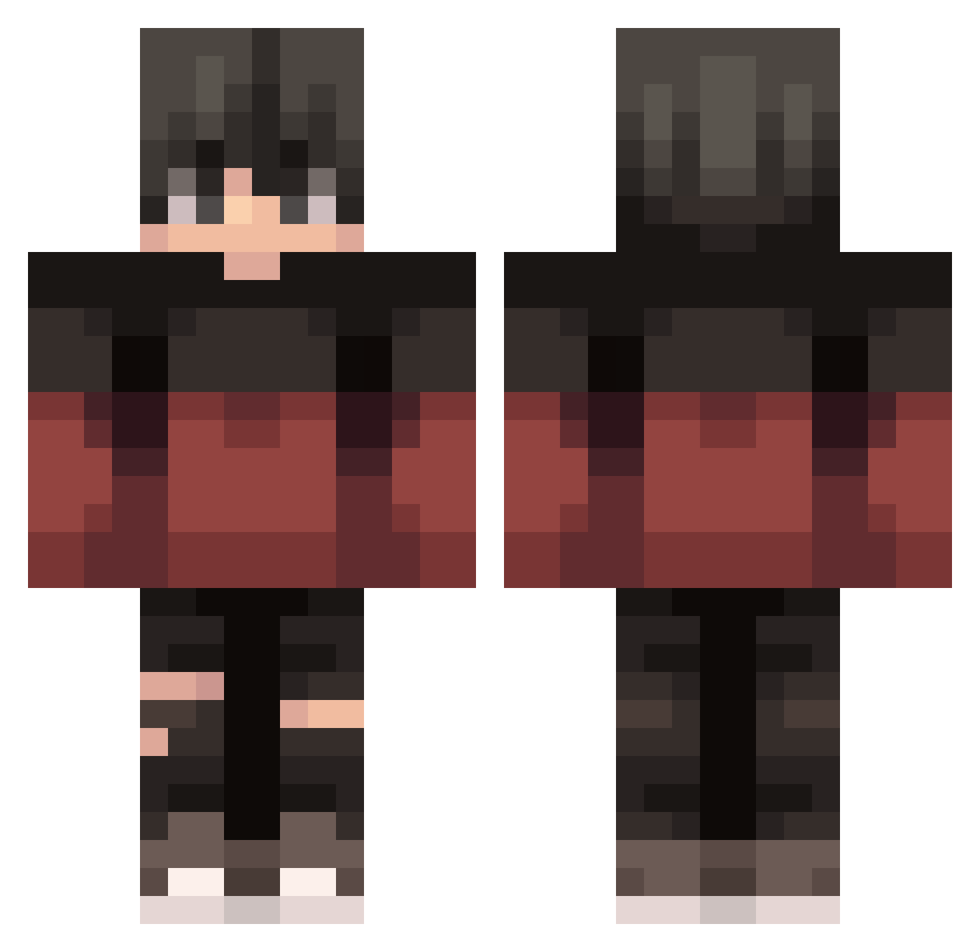 rasanesssssss Minecraft skin, front and back view