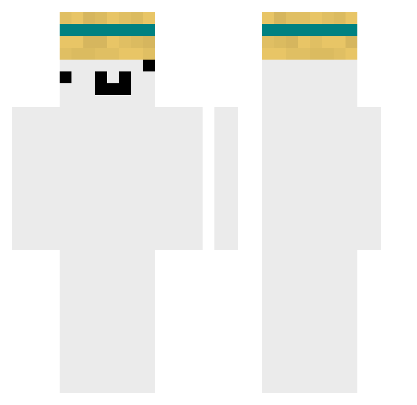 NightShad0ws Minecraft skin, front and back view