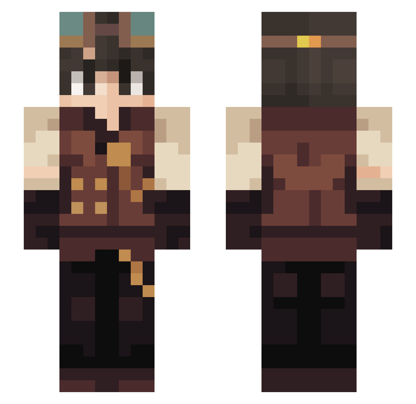 Txbii_81 Minecraft skin, front and back view