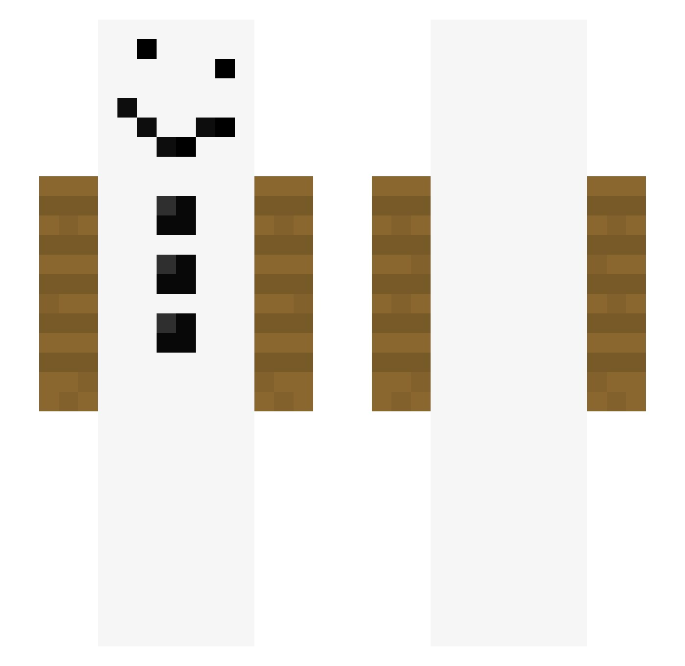 YeWhPuBl Minecraft skin, front and back view