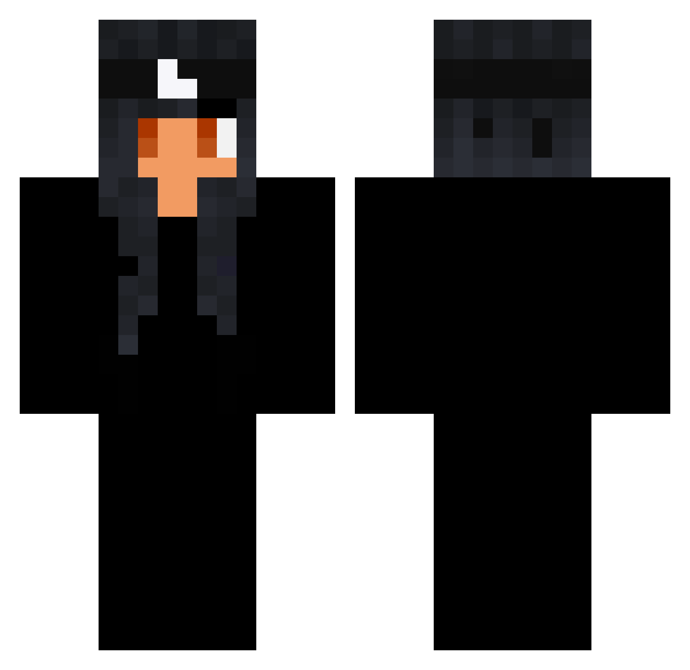 Delusiqn_ Minecraft skin, front and back view