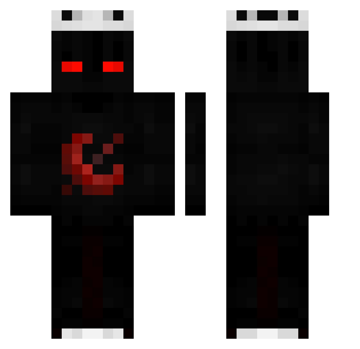 qSweatgod Minecraft skin, front and back view