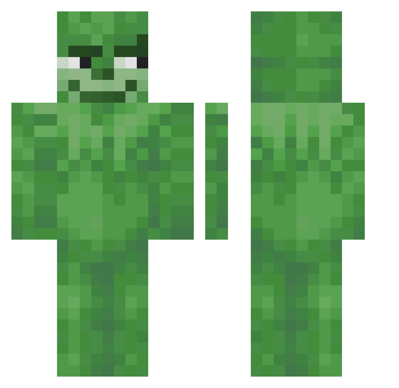 5y2f Minecraft skin, front and back view