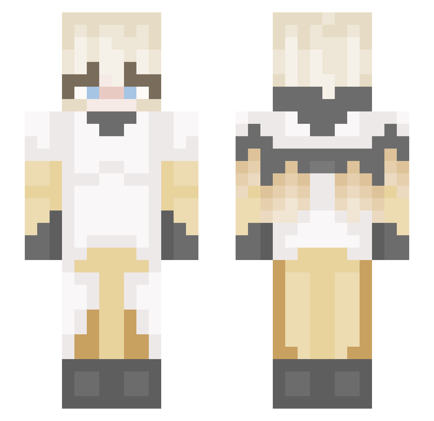 wagubeef_ Minecraft skin, front and back view