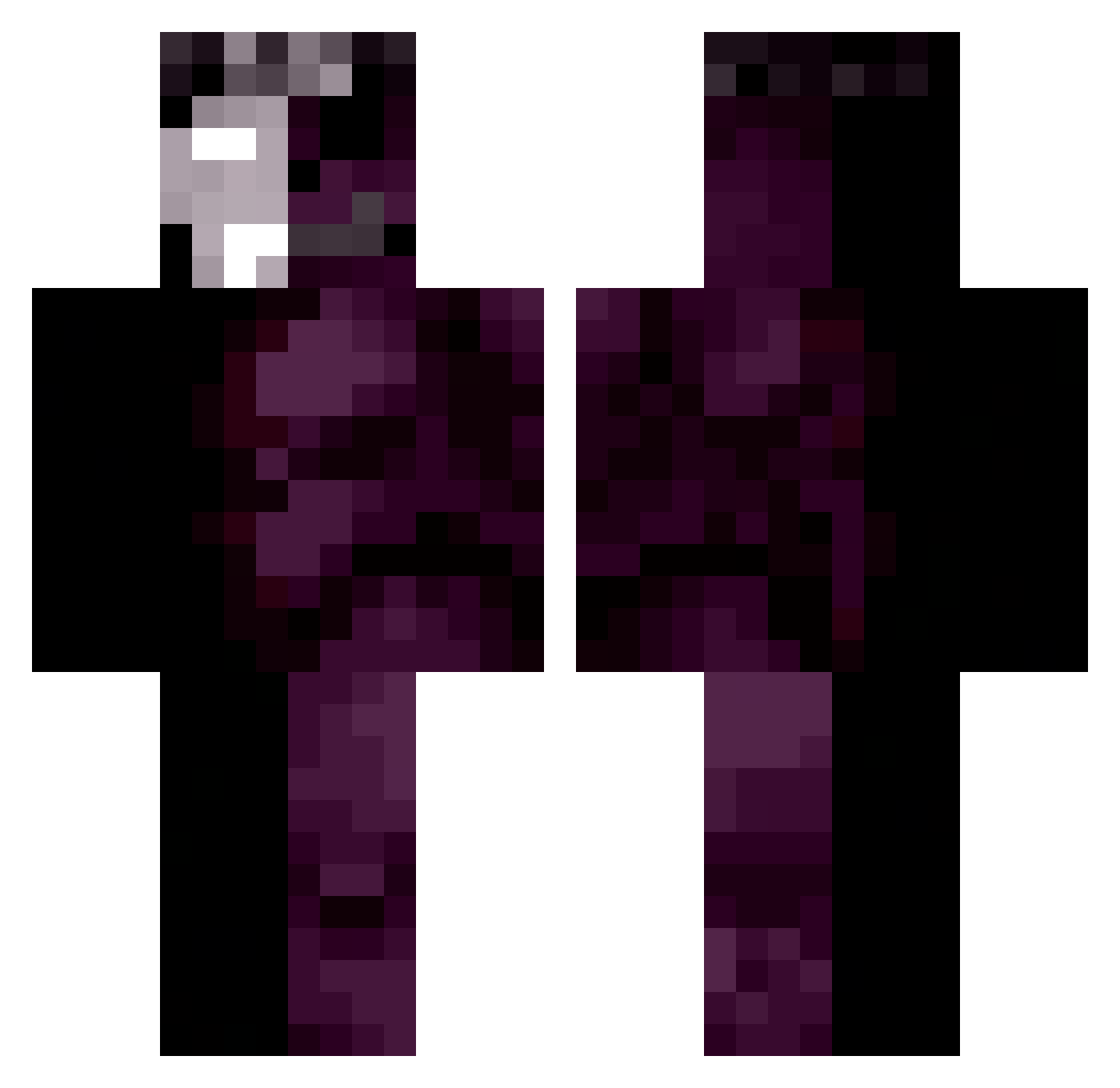 Robertooi Minecraft skin, front and back view