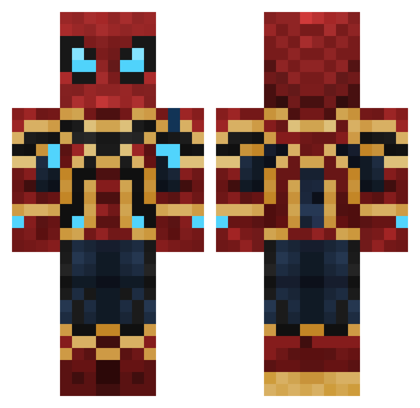 OOli3736 Minecraft skin, front and back view