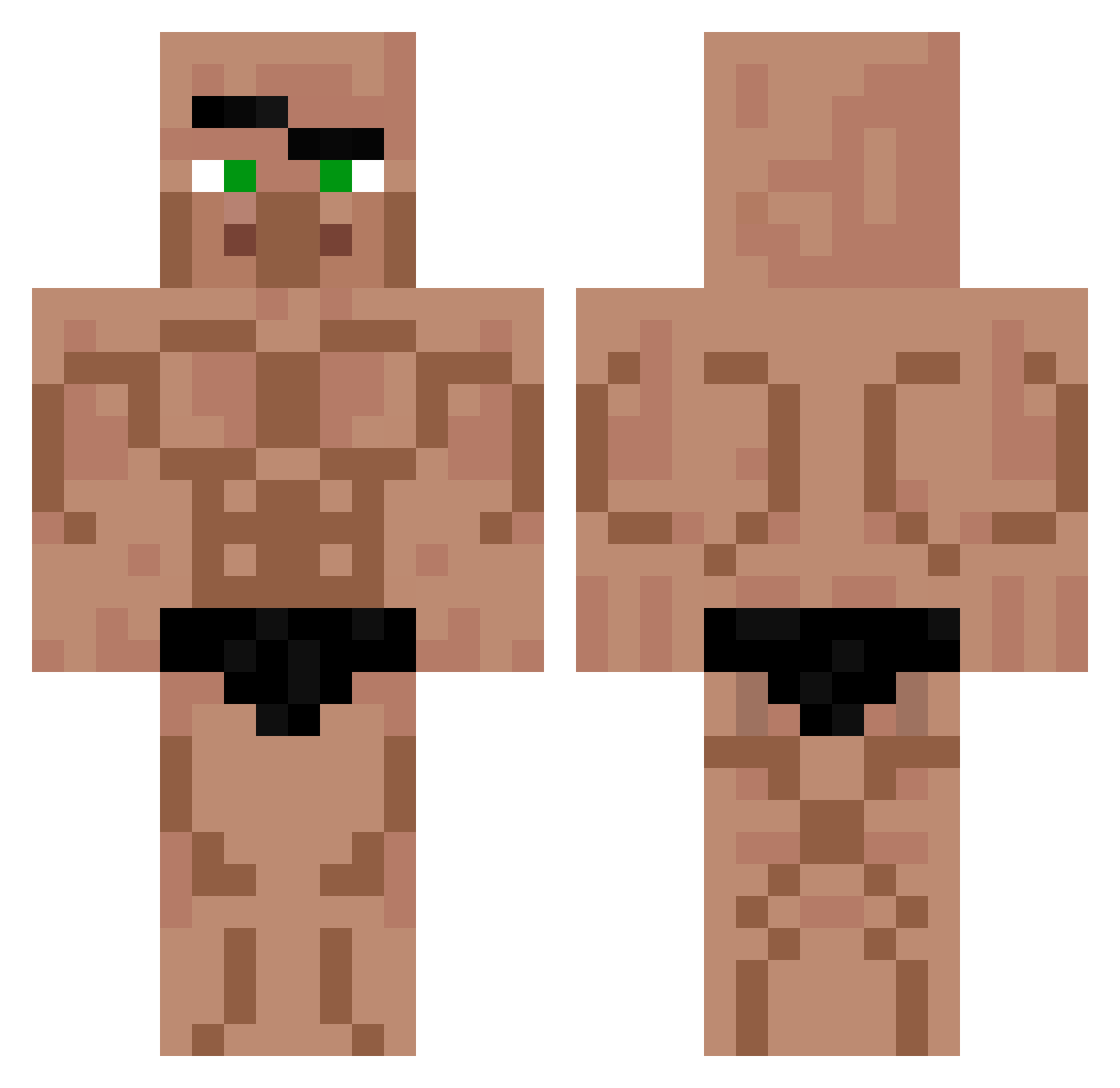 ___Jager Minecraft skin, front and back view