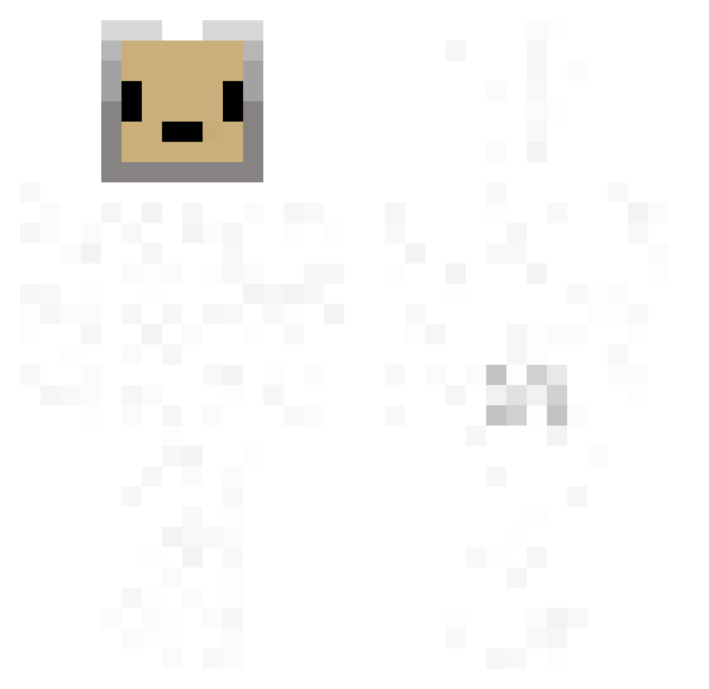 ScholarRL Minecraft skin, front and back view