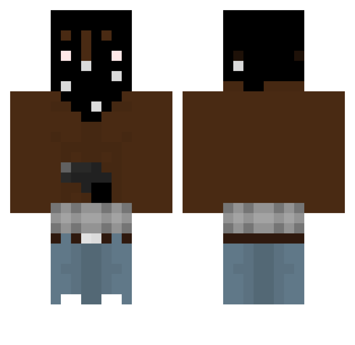 V3noe_ Minecraft skin, front and back view