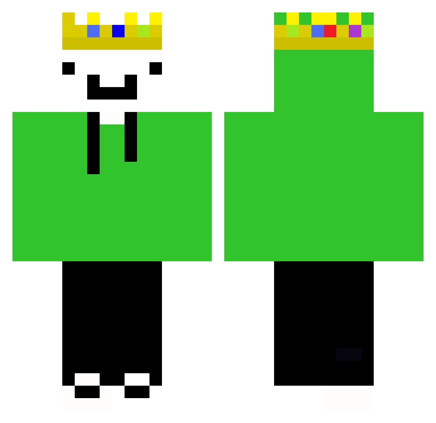 RussianHunter55 Minecraft skin, front and back view