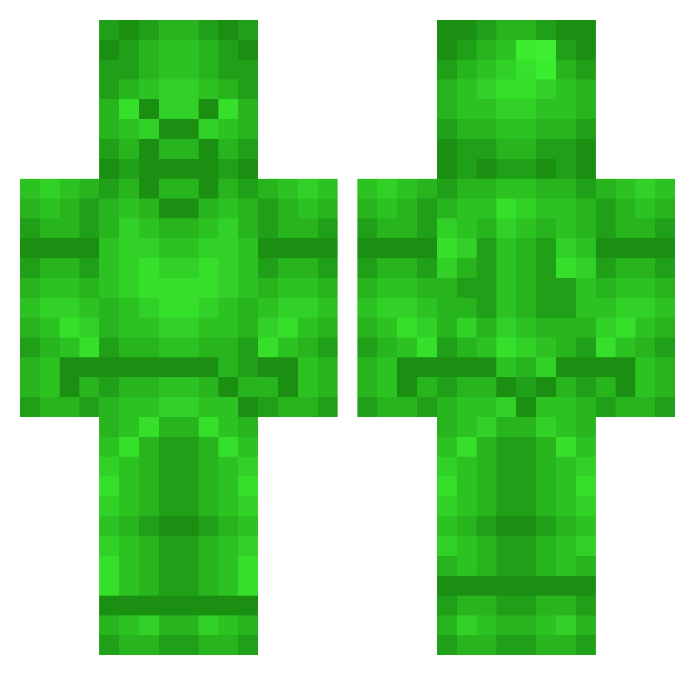 HalfGramBlunt Minecraft skin, front and back view