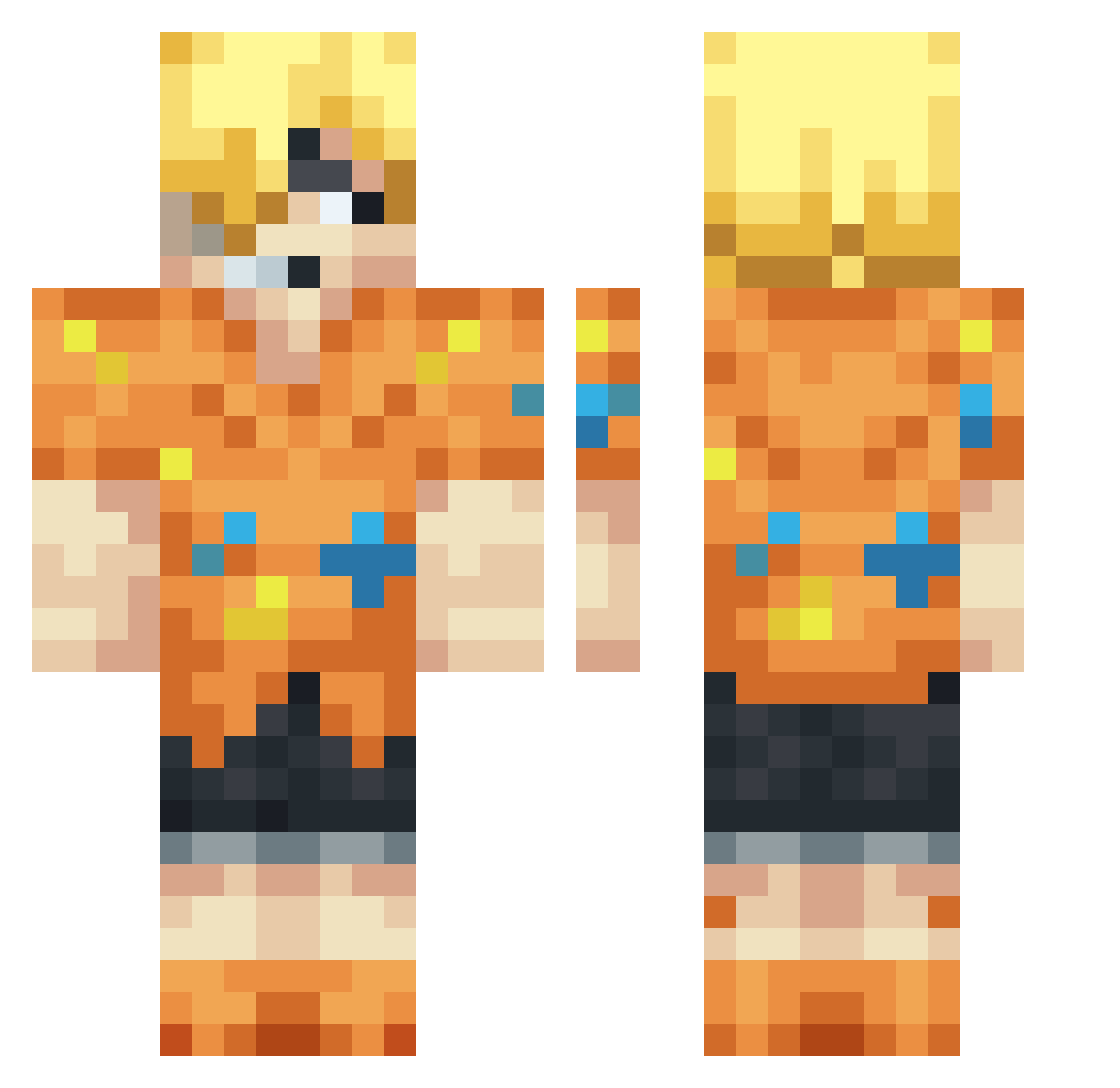 MAESTROSCIMMIA73 Minecraft skin, front and back view