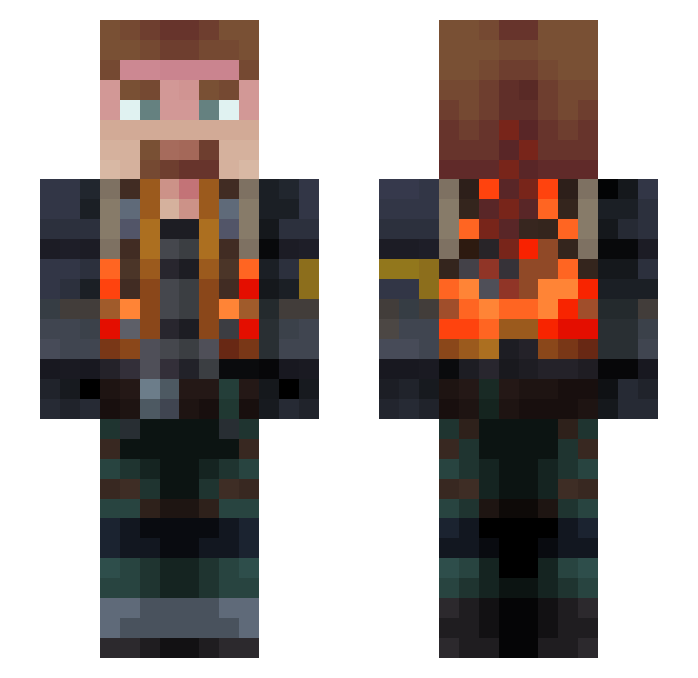 _Pyta_ Minecraft skin, front and back view