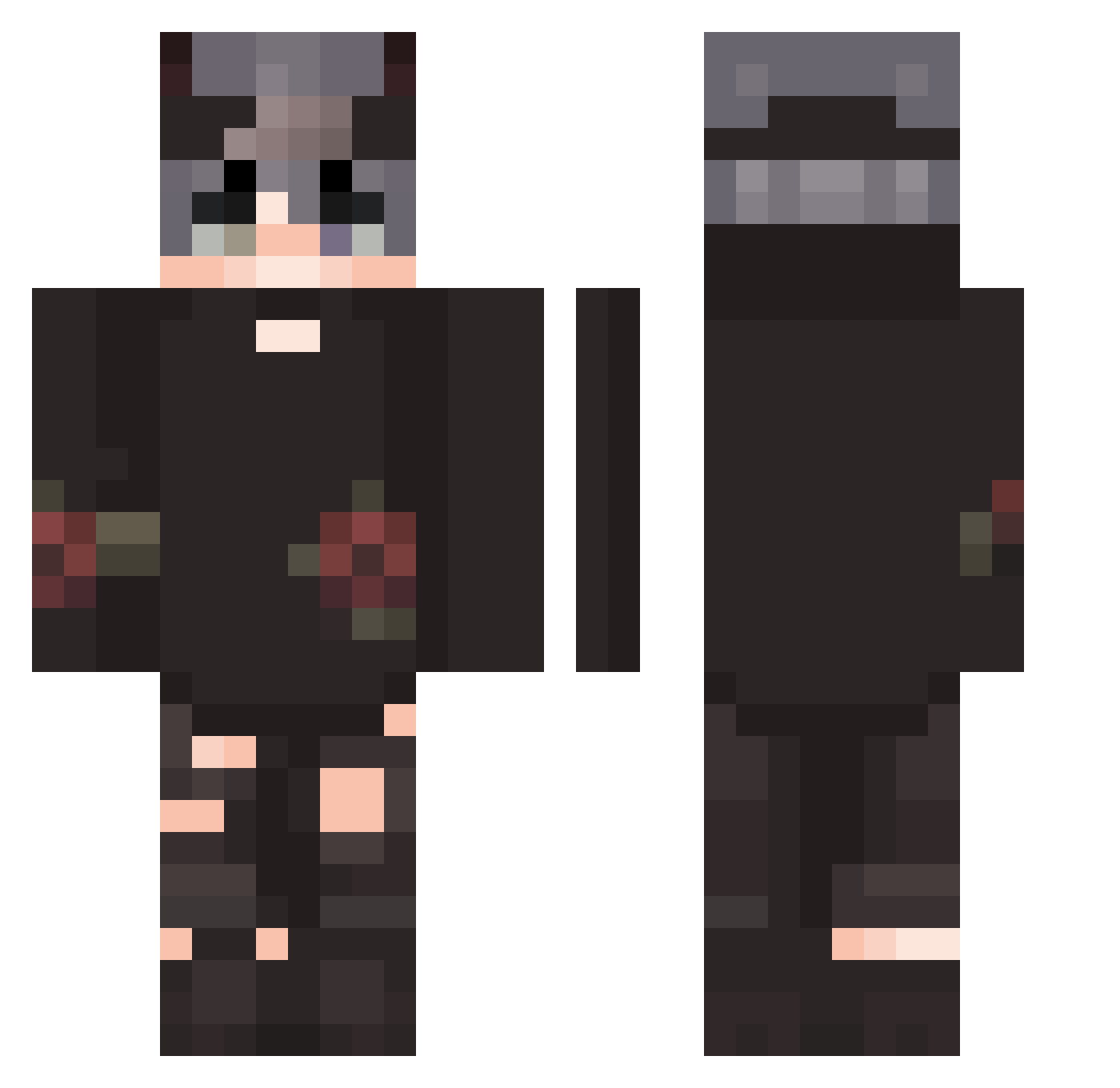 TaNkY__ Minecraft skin, front and back view