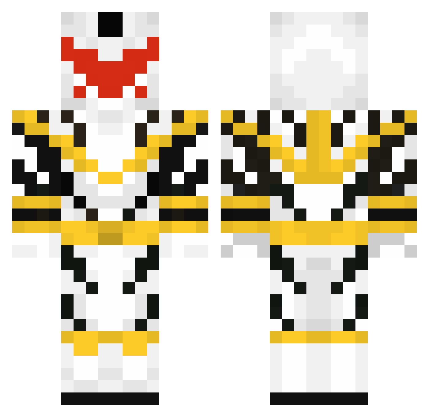 Tongroti Minecraft skin, front and back view