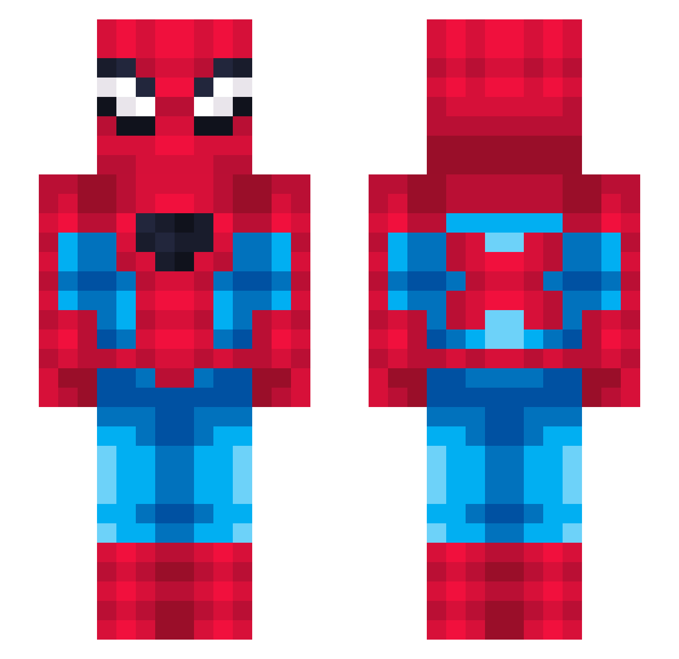 karawra_ Minecraft skin, front and back view