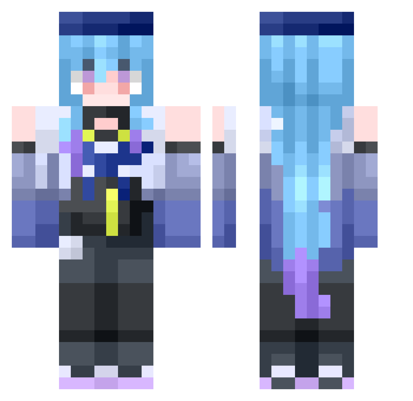 lfzy2005 Minecraft skin, front and back view