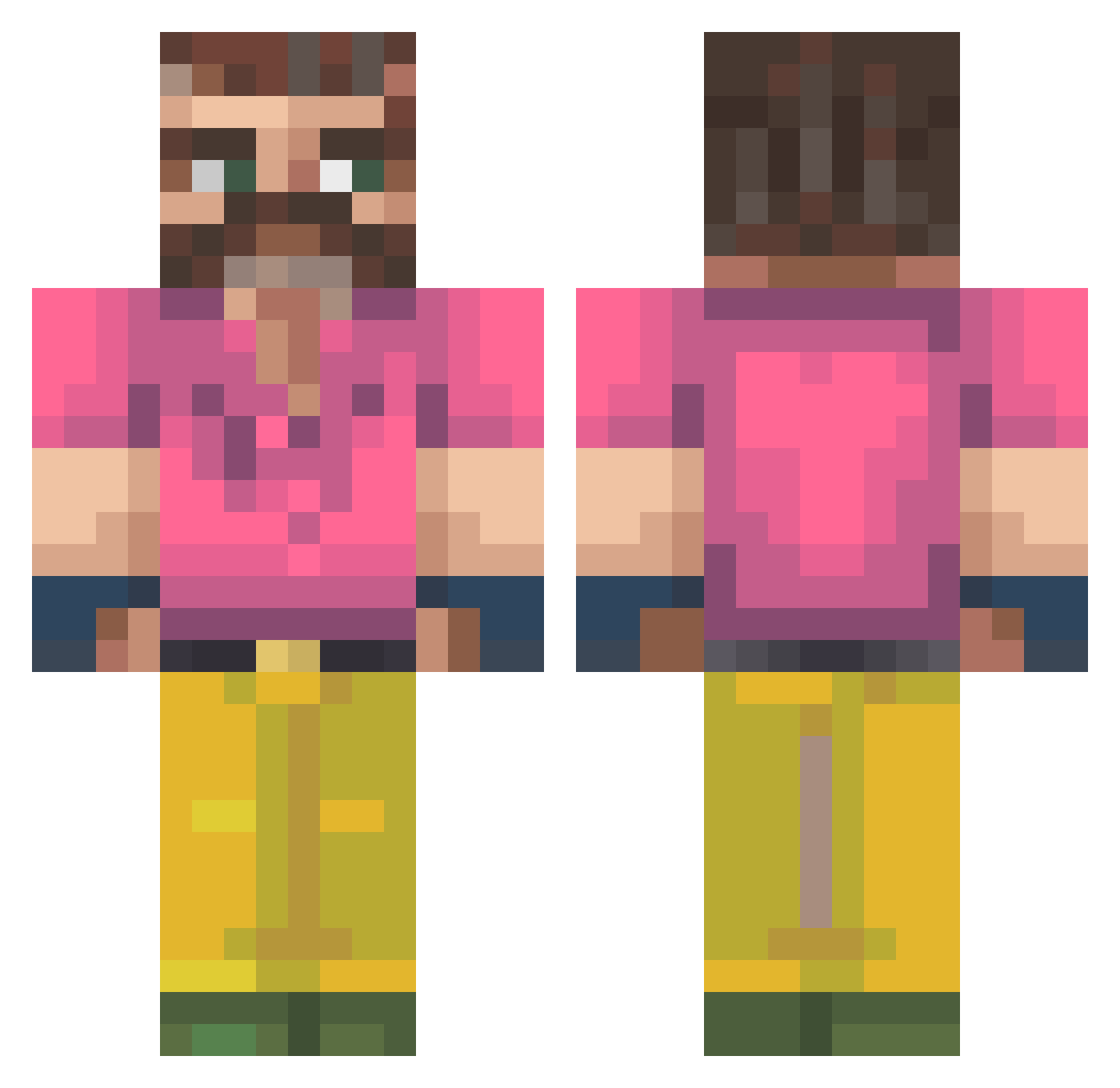 piepie3149 Minecraft skin, front and back view