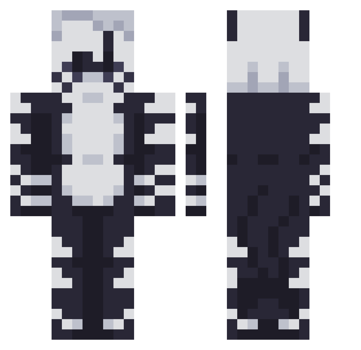 Ramahi76 Minecraft skin, front and back view