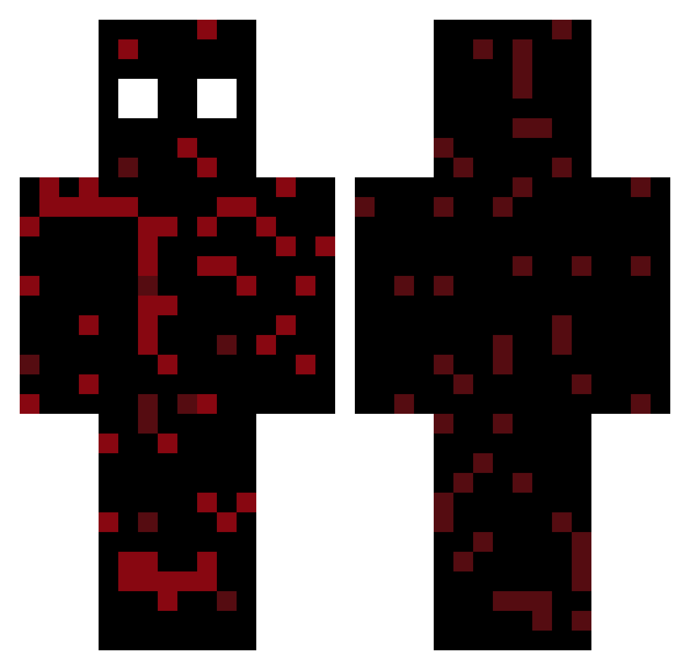 Veliss_ Minecraft skin, front and back view