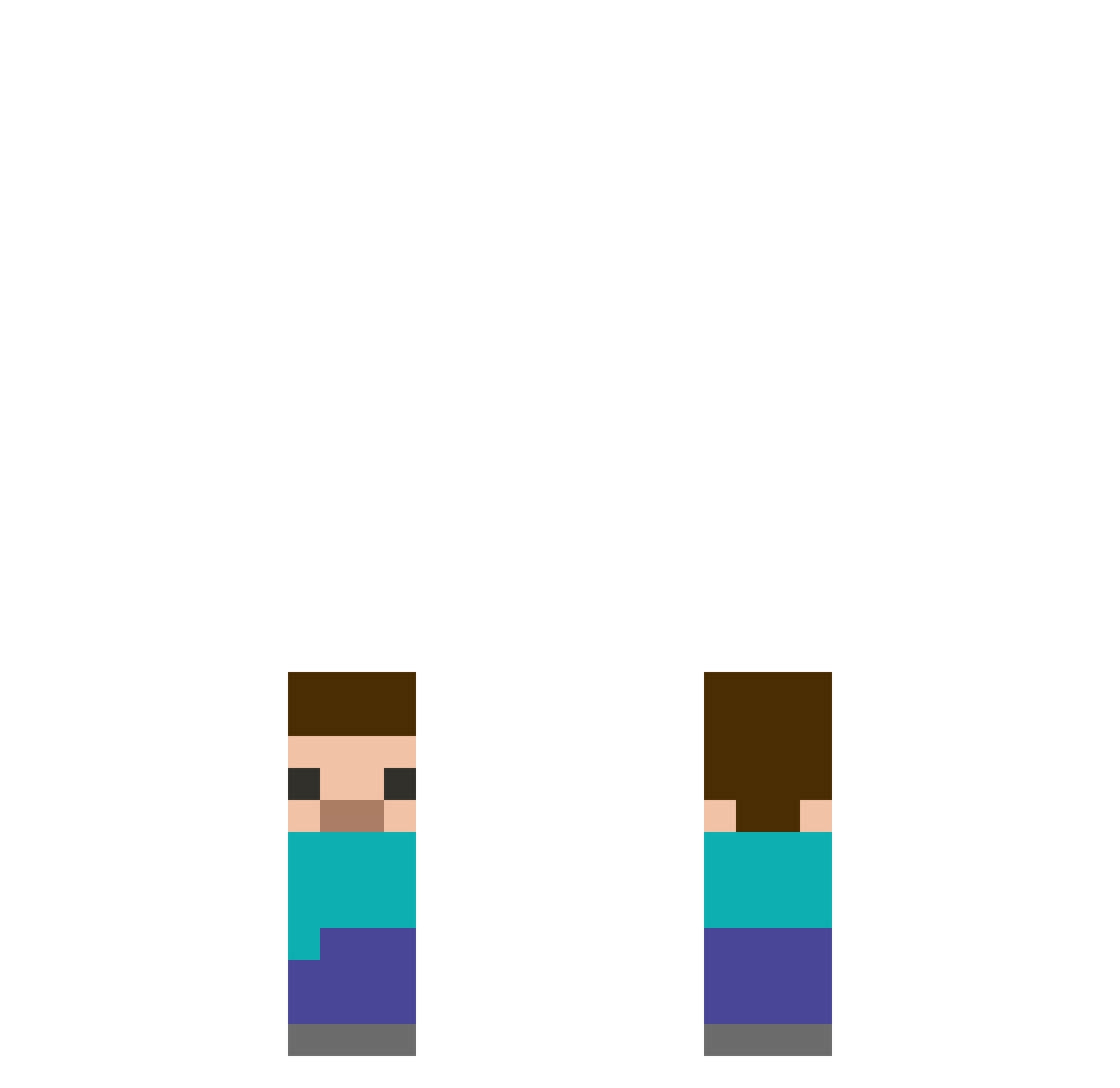 xeta_ Minecraft skin, front and back view
