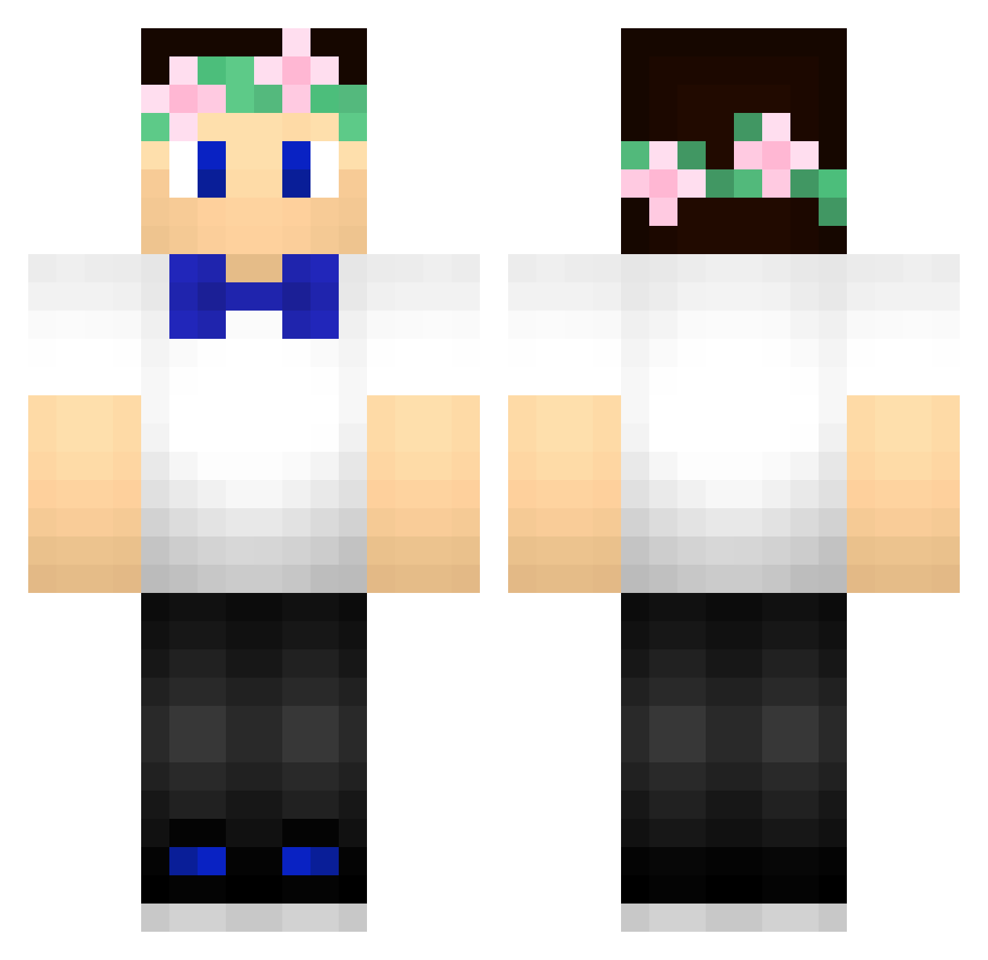 squis_hy Minecraft skin, front and back view