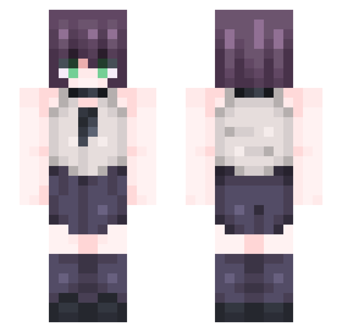 Keion_Collects Minecraft skin, front and back view