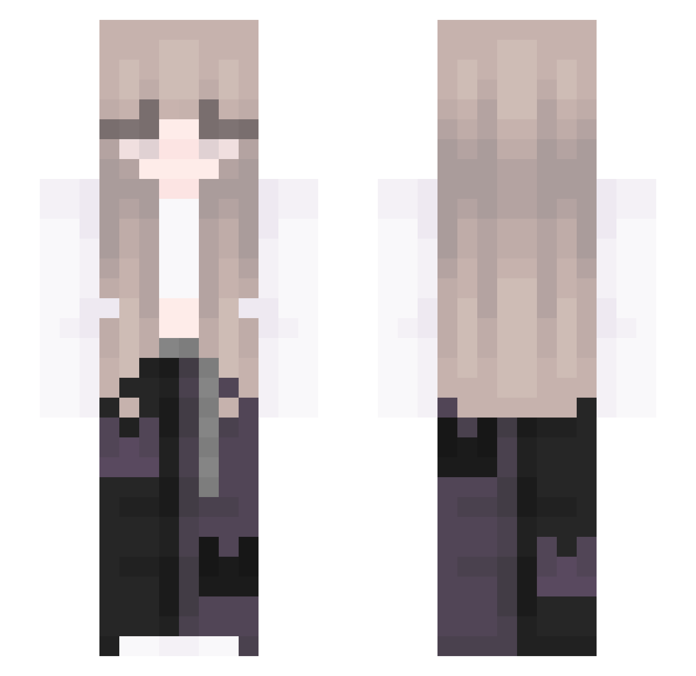 carmisia Minecraft skin, front and back view