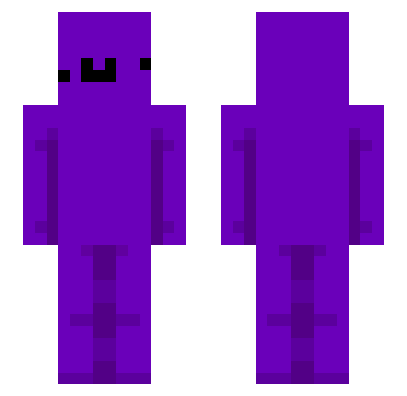 Reesiy Minecraft skin, front and back view