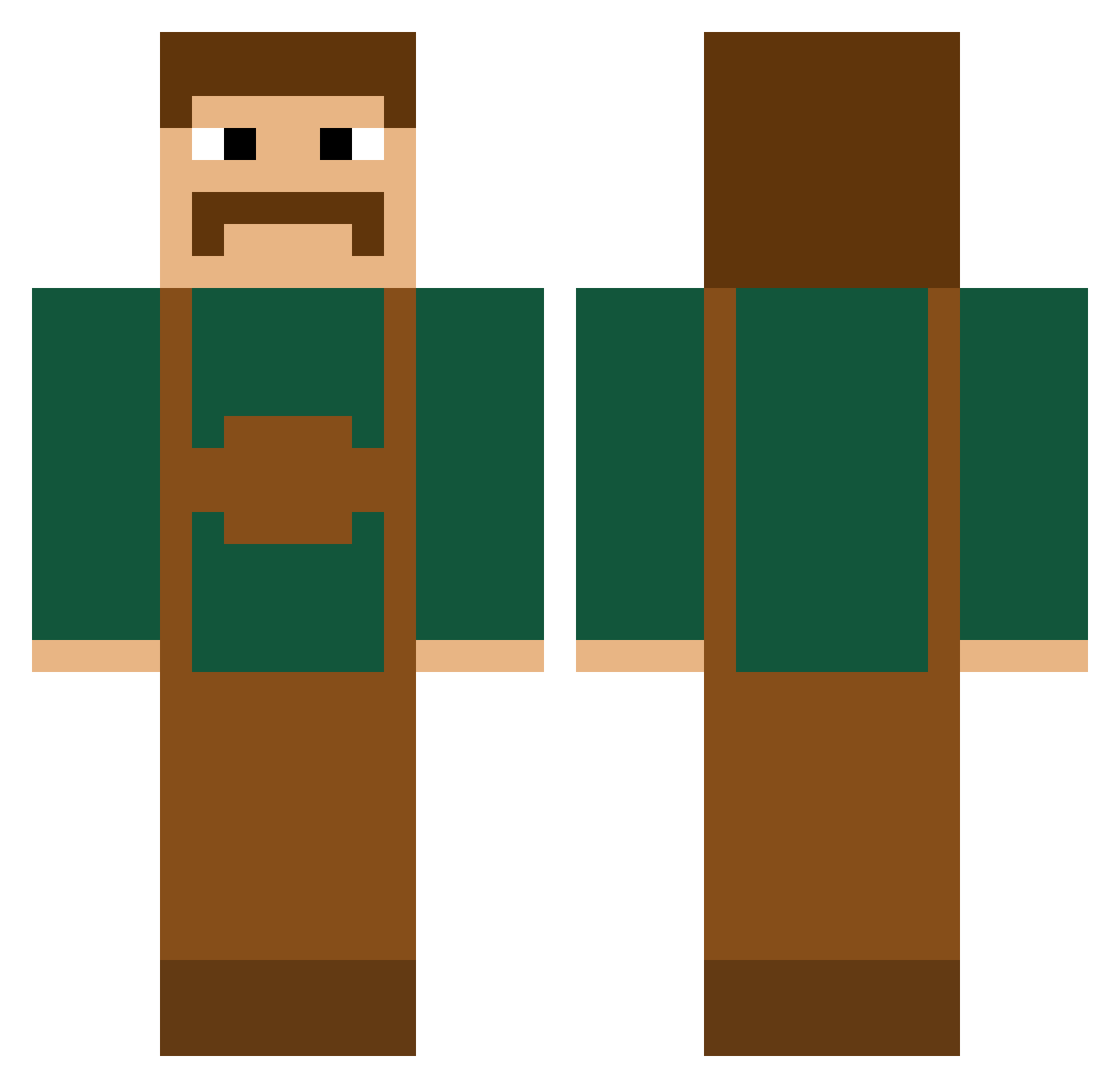 UjalAlt4 Minecraft skin, front and back view