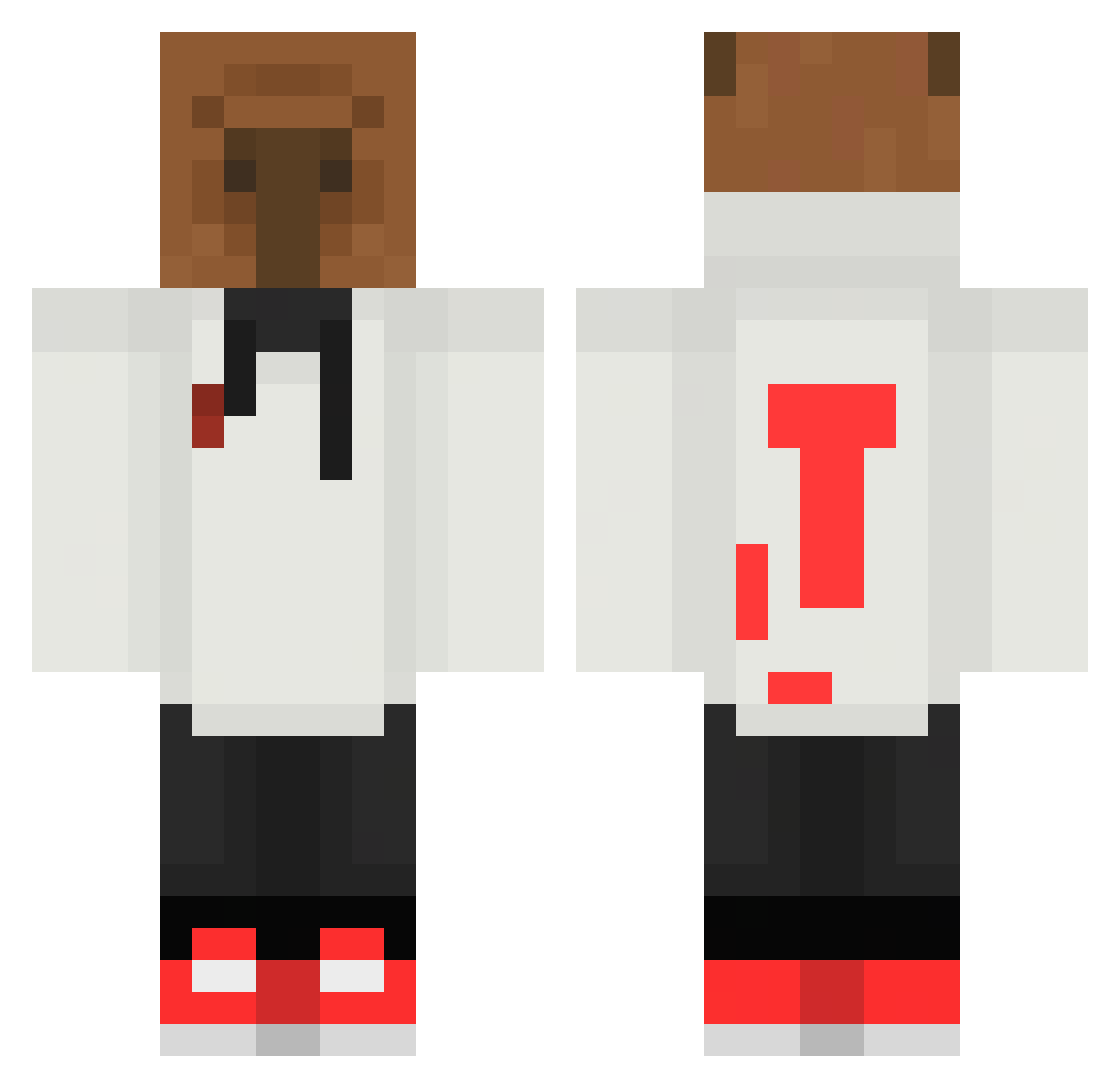 Tower1111 Minecraft skin, front and back view