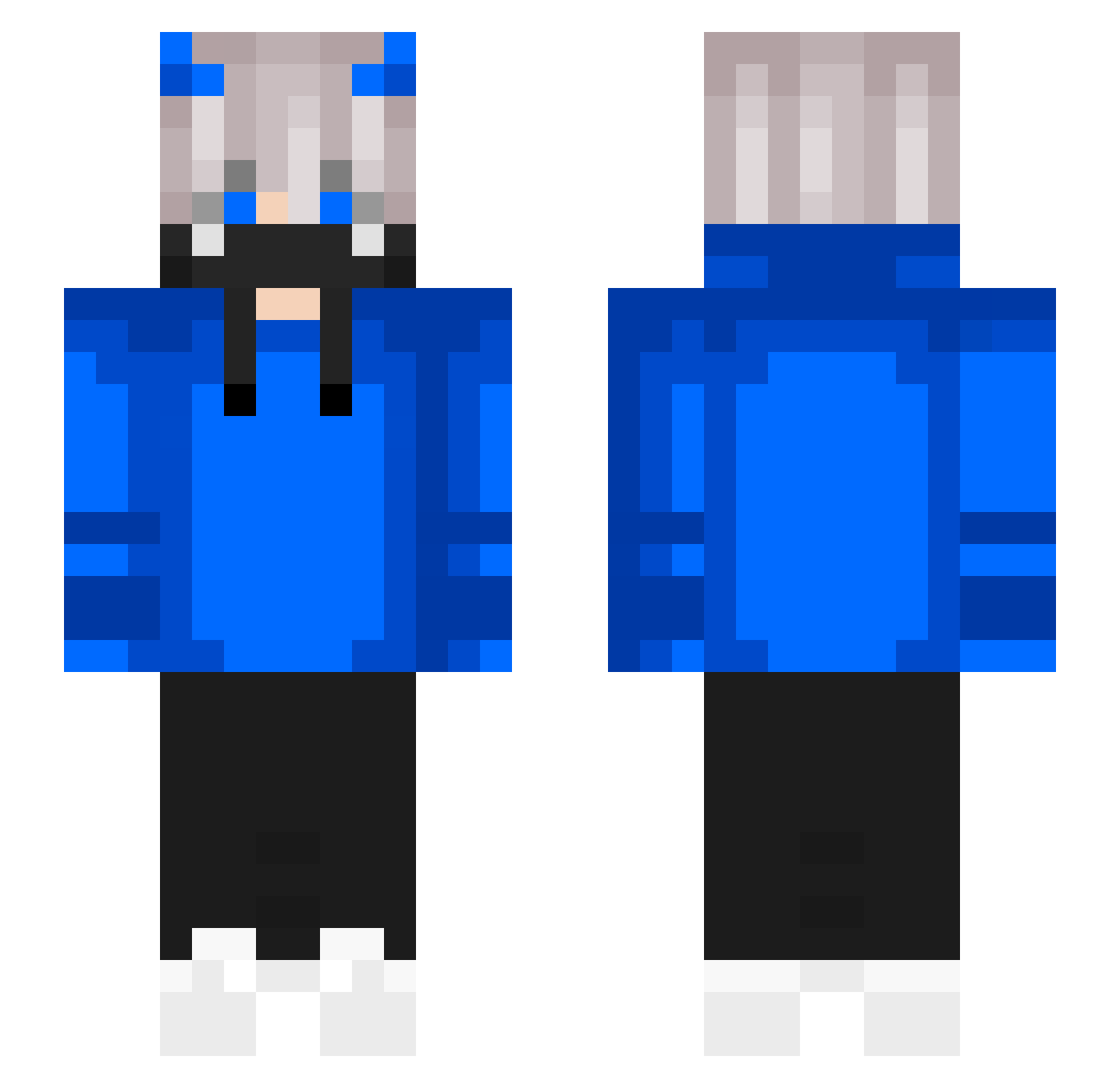 LightGorilla420 Minecraft skin, front and back view