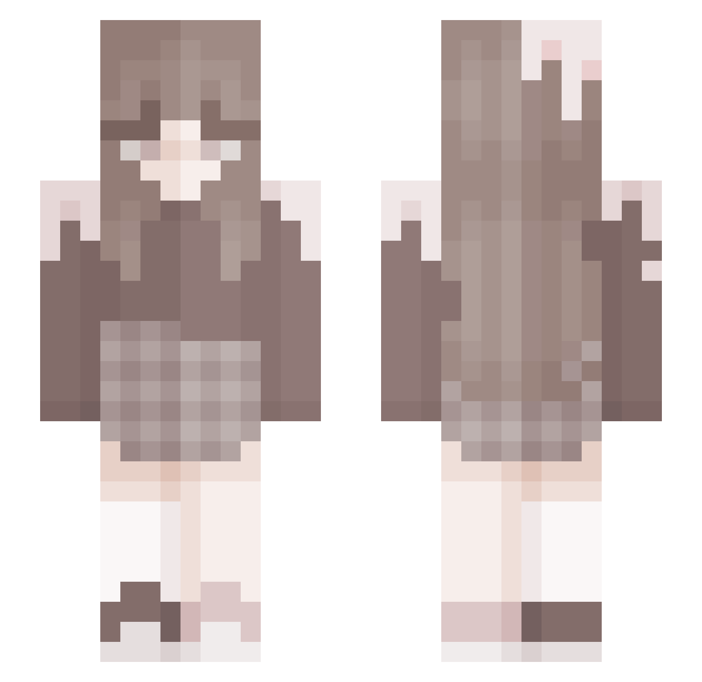 SuperFantastic Minecraft skin, front and back view
