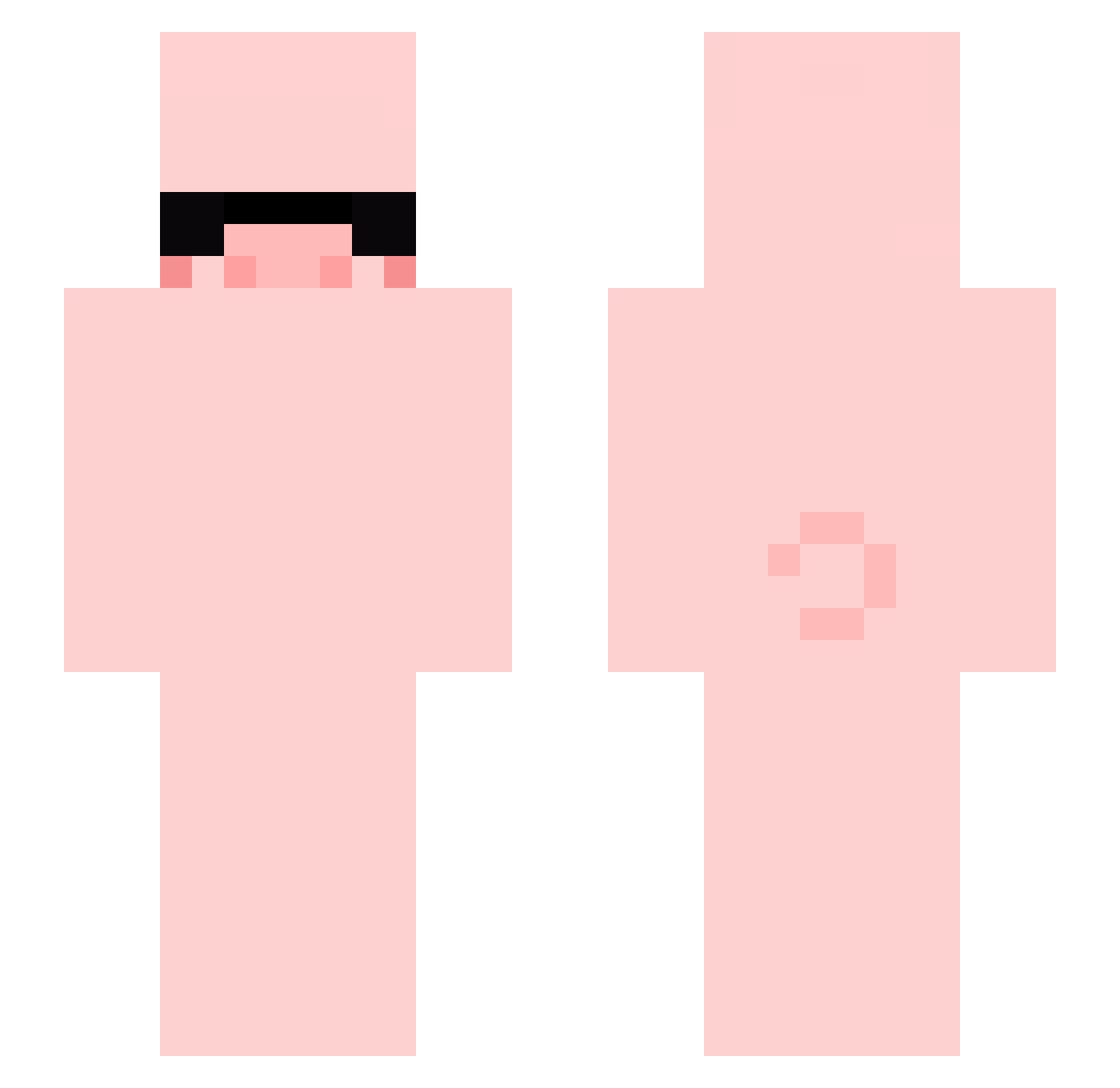 urlgold Minecraft skin, front and back view