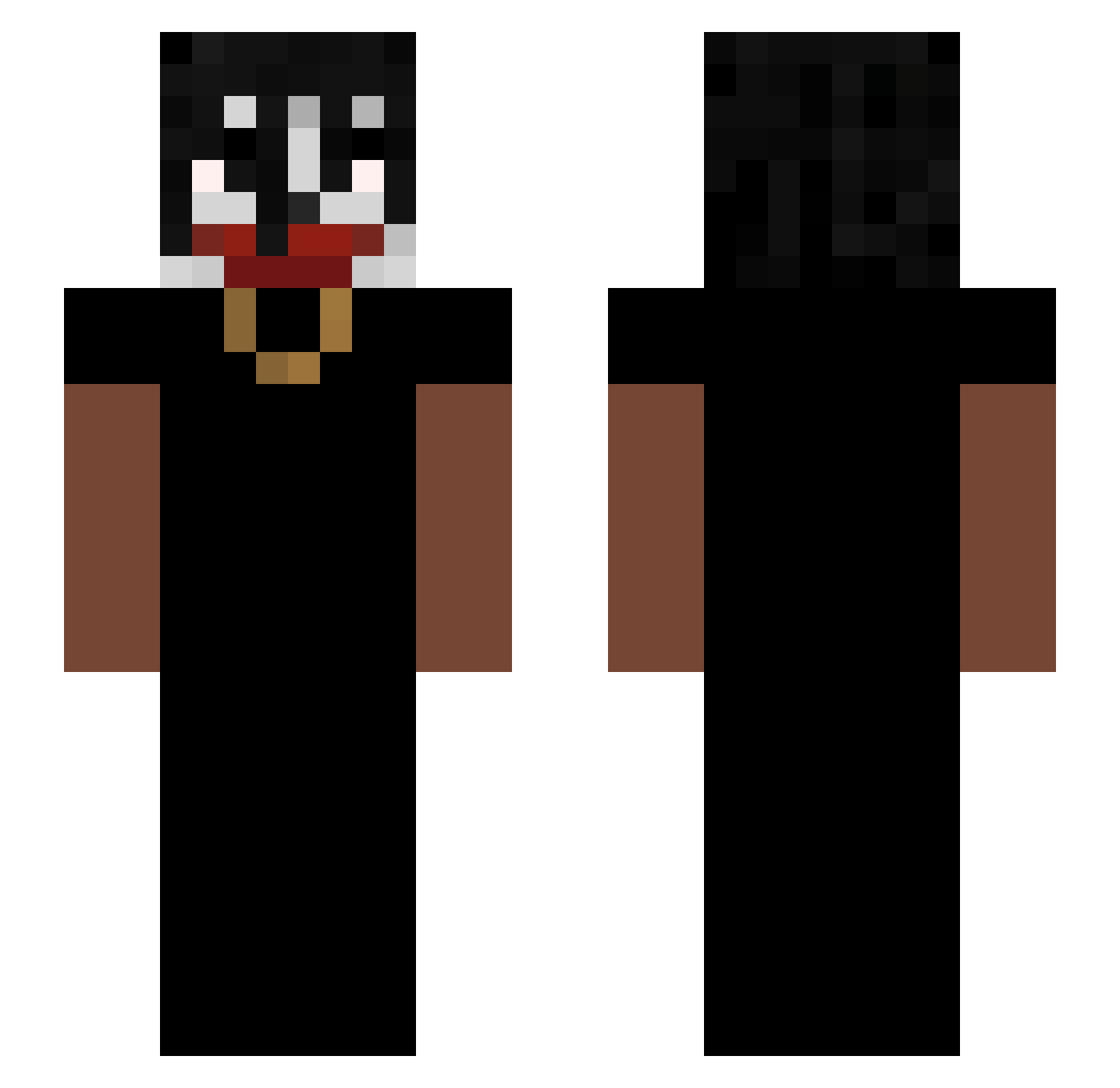 jasonthe_ween Minecraft skin, front and back view