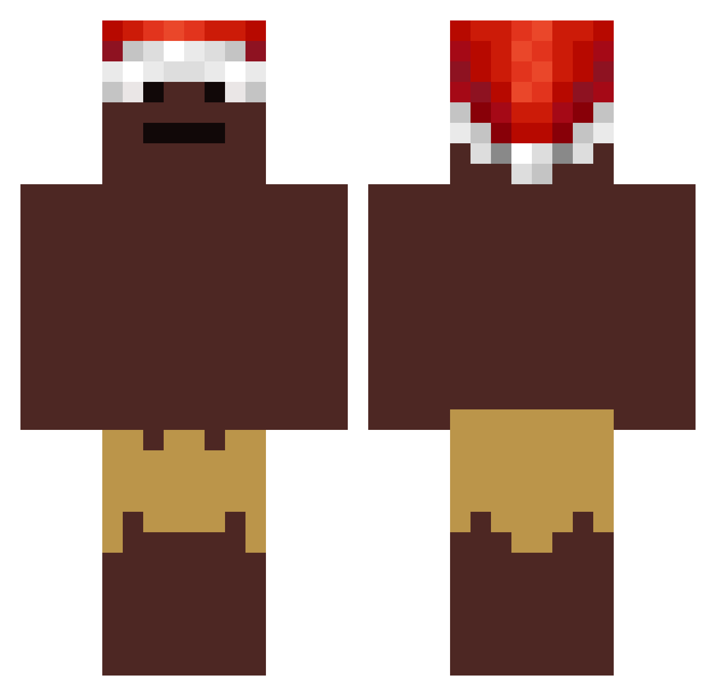 Sascha_Huuber Minecraft skin, front and back view