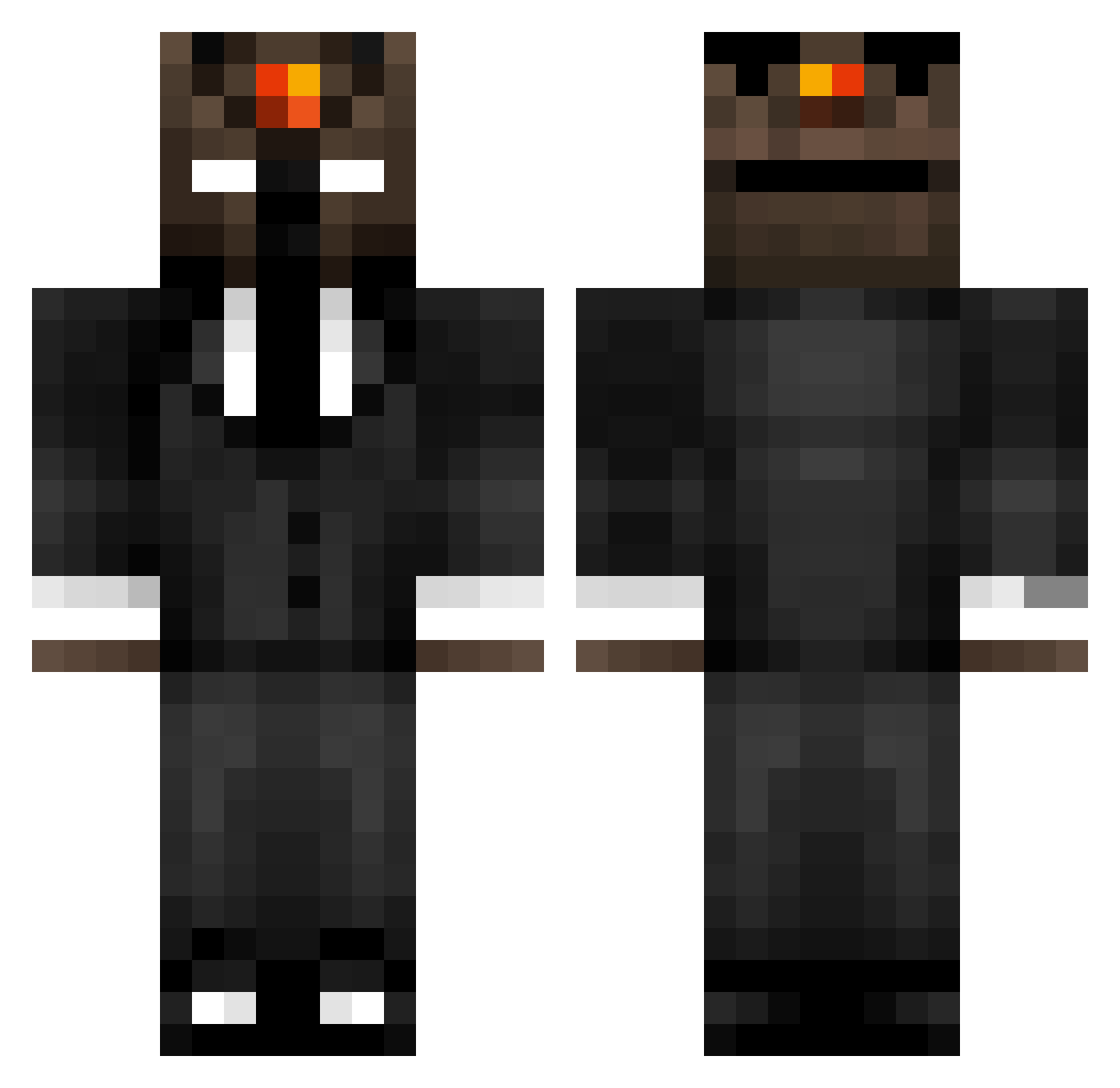 vicentepvp44 Minecraft skin, front and back view