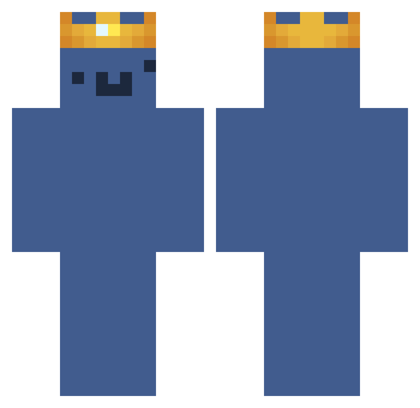 FraniXX26 Minecraft skin, front and back view