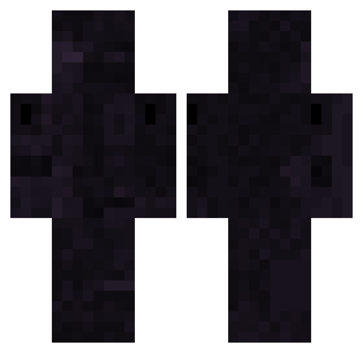 YouSeemFine Minecraft skin, front and back view