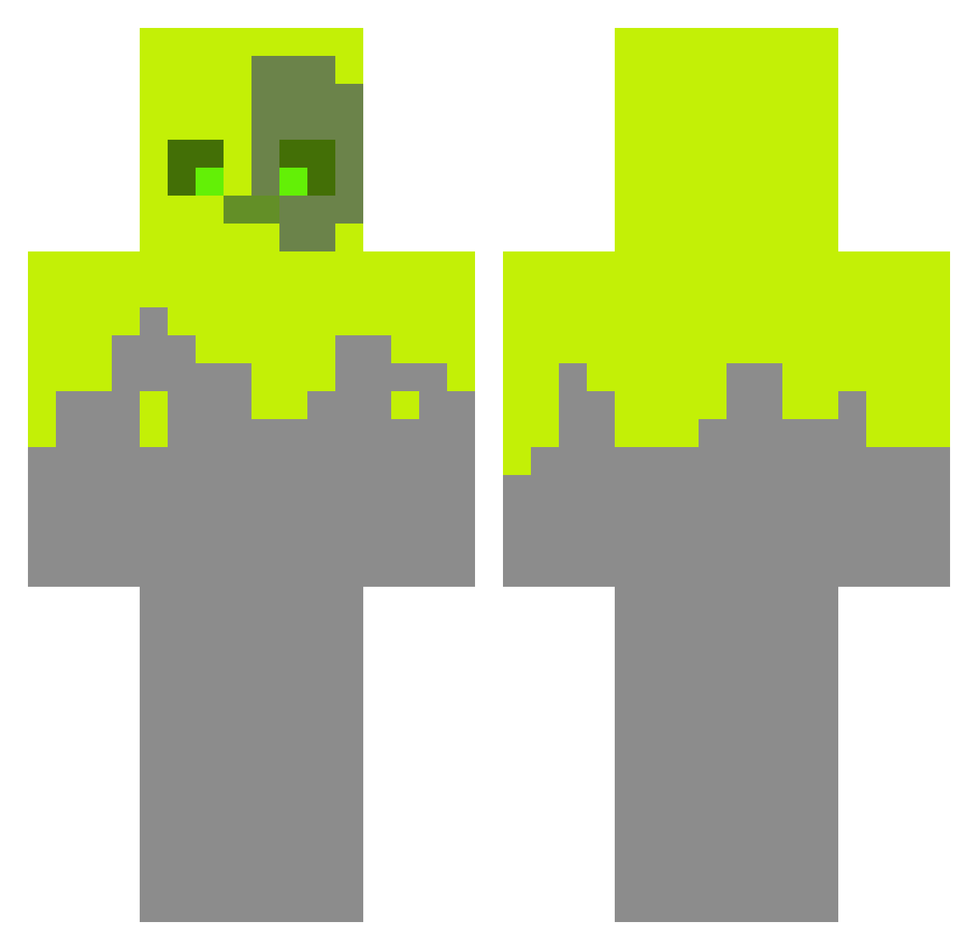 xlGENEZISlx Minecraft skin, front and back view