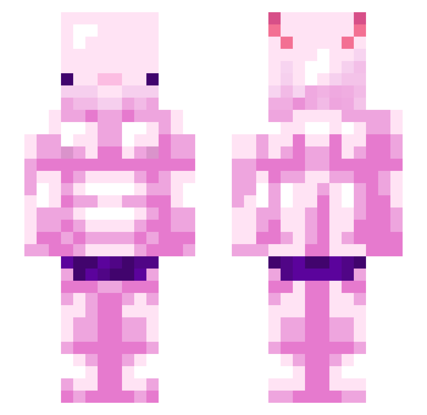 Ippo21 Minecraft skin, front and back view