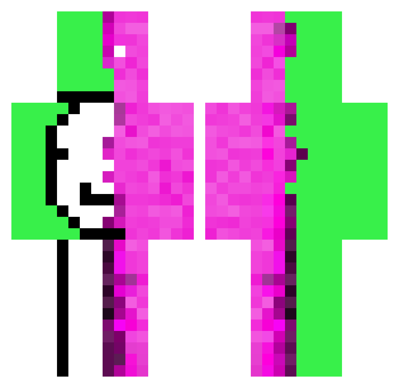 kiyochika17 Minecraft skin, front and back view